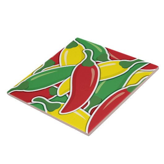 Carreau Piments piment clair de circulation funeste (Côté)