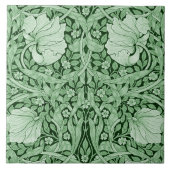 Carreau Pimpernel Green, William Morris (Devant)