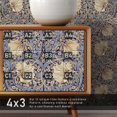 Carreau Pimpernel sans soudure 10 sur 12 Dusty Blue & Yell