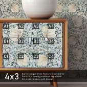 Carreau Pimpernel sans soudure 12 sur 12 Faded Blue Yellow