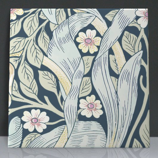 Carreau Pimpernel sans soudure 12 sur 12 Faded Blue Yellow