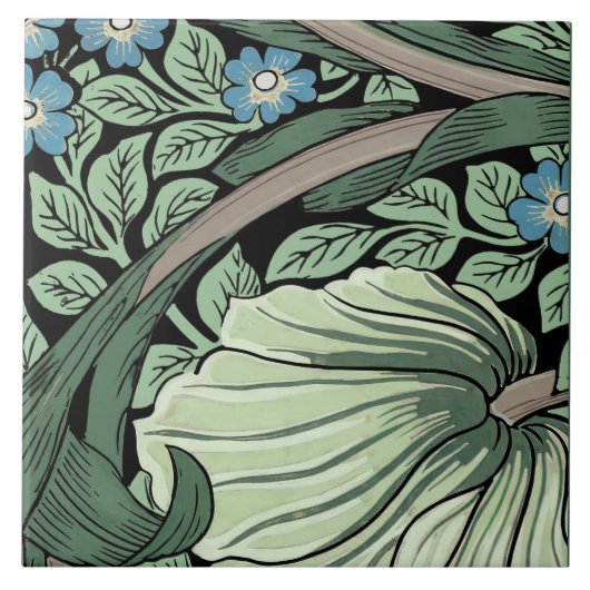 Carreau Pimpernel sans soudure 1 de 12 Sage Vert Bleu (Devant)