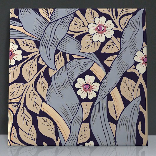 Carreau Pimpernel sans soudure 2 de 12 bleu et jaune pouss