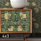 Carreau Pimpernel sans soudure 2 sur 12 Chaud jaune Sage v