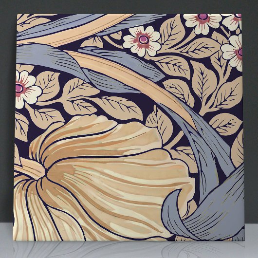 Carreau Pimpernel sans soudure 4 de 12 Dusty Blue & Yellow