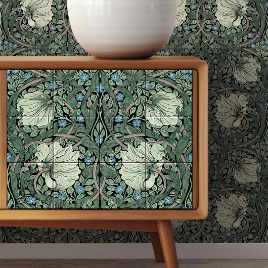 Carreau Pimpernel sans soudure 8 de 12 Sage Vert Bleu