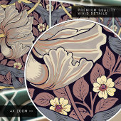 Carreau Pimpernel Seamless 1/2 William Morris Arts Craft