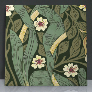 Carreau Pimpernel Seamless 9 de 12 Faux Gold & Sage Green