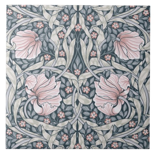 Carreau pimpernel William Morris, Peach Fuzz, Art nouveau (Devant)