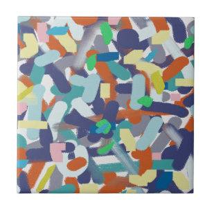 Carreau Pinceaux de peinture Abstraite de l'art Vibes posi