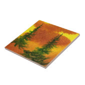 Carreau Pine Tree Red et : Jellow Morning Tile (Côté)