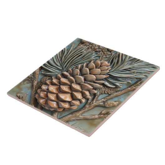 Carreau Pinecone & Folithe Faux Relief (Côté)