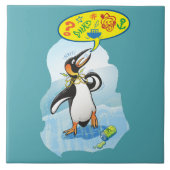 Carreau Pingouin de roi désespéré indiquant de mauvais (Devant)