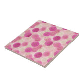 Carreau Pink Abstract Floral Lace Circle Pattern (Côté)