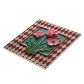 Carreau Pink Anemones of Argyle (Côté)