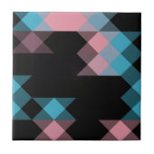 Carreau pink blue and black geometric (Devant)