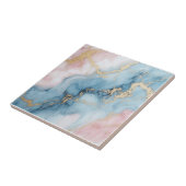 Carreau Pink, Blue, and Gold Swirls (Côté)