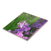 Carreau Pink Phlox et Grass été Floral (Côté)