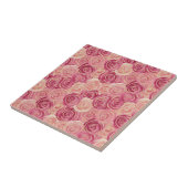 Carreau Pink Rose Swirl Glitter Seamless Pattern (Côté)