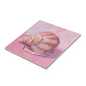 Carreau Pink Seashell | Coastal Ocean Watercolor Painting (Côté)
