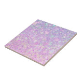Carreau Pink violet couleur pastel Faux Parties scintillan (Côté)