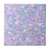 Carreau Pink violet couleur pastel Faux Parties scintillan (Devant)