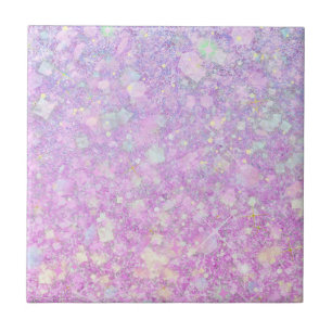 Carreau Pink violet couleur pastel Faux Parties scintillan