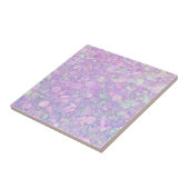 Carreau Pink violet couleur pastel Faux Parties scintillan (Côté)