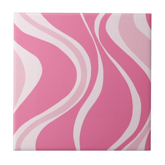 Carreau Pink Waves Tile (Devant)