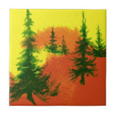 Carreau Pins matinaux intenses (Devant)