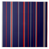 Carreau Pinstripes, couleurs rouge, marine, gris (Devant)