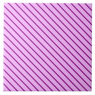 Carreau Pinstripes diagonales - orchidée et violette