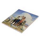 Carreau Pionniers de l'art occidental par NC Wyeth (Côté)