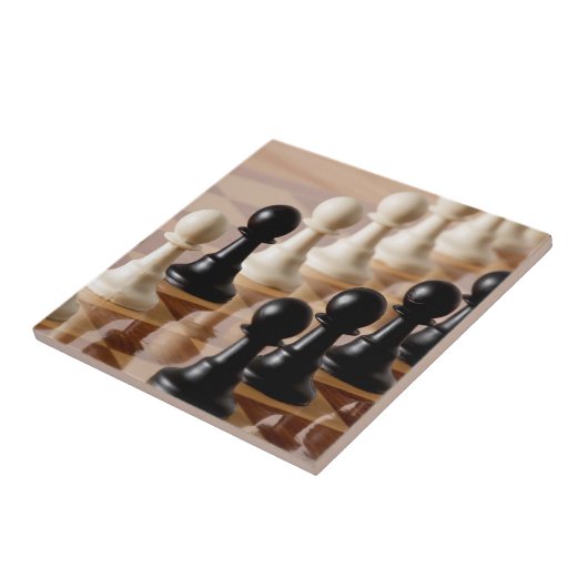 Carreau Pions sur le tableau d'échecs (Côté)