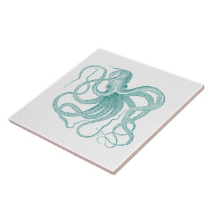 Carreau Pipe marine Vintage Turquoise