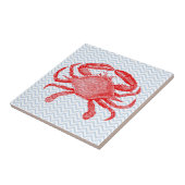 Carreau Pique-nique de crabe de fruits de mer en été (Côté)