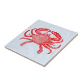 Carreau Pique-nique de crabe de fruits de mer en été (Côté)