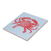 Carreau Pique-nique de crabe de fruits de mer en été (Côté)