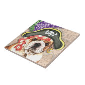 Carreau Pirate de bouledogue (Côté)