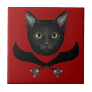 Carreau Pirate Drapeau Chat