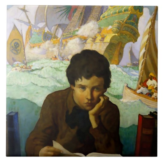 Carreau « Pirate Dreams » de NC Wyeth (Devant)