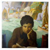 Carreau "Pirate Dreams" par NC Wyeth (Devant)