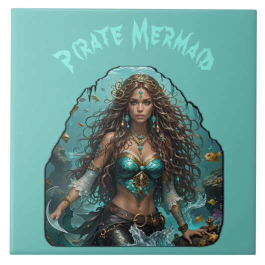 Carreau Pirate Mermaid Lady Thunder_Cove (Devant)