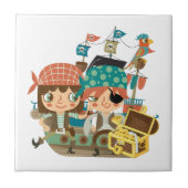 Carreau Pirates avec le trésor (Devant)