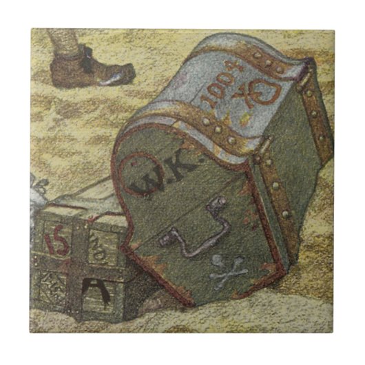 Carreau Pirates de légende, William Kidd enterrant un trés (Devant)