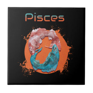 Carreau Pisces Poissons Zodiaque Horoscope Astrologie de l