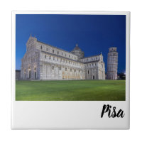 Pise Tour penchée Panorama de nuit Italie Cadeau