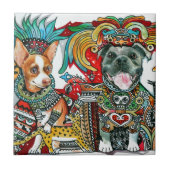 Carreau Pitbull et chiwawa (Devant)