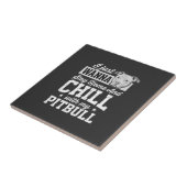 Carreau Pitbull Reste à la Maison et Design Chill (Côté)