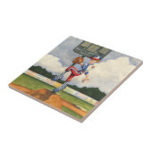 Carreau Pitcher de baseball sur Mound par Jay Throckmorton (Côté)